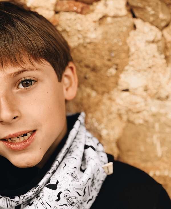 Braga de cuello infantil